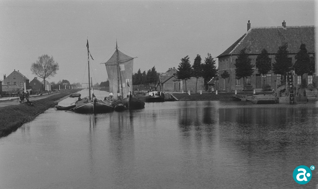 Historisch beeld van het Bassin in Weert