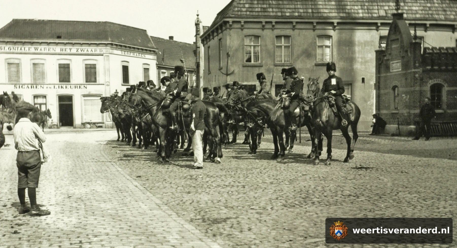 Huzaren op de Markt