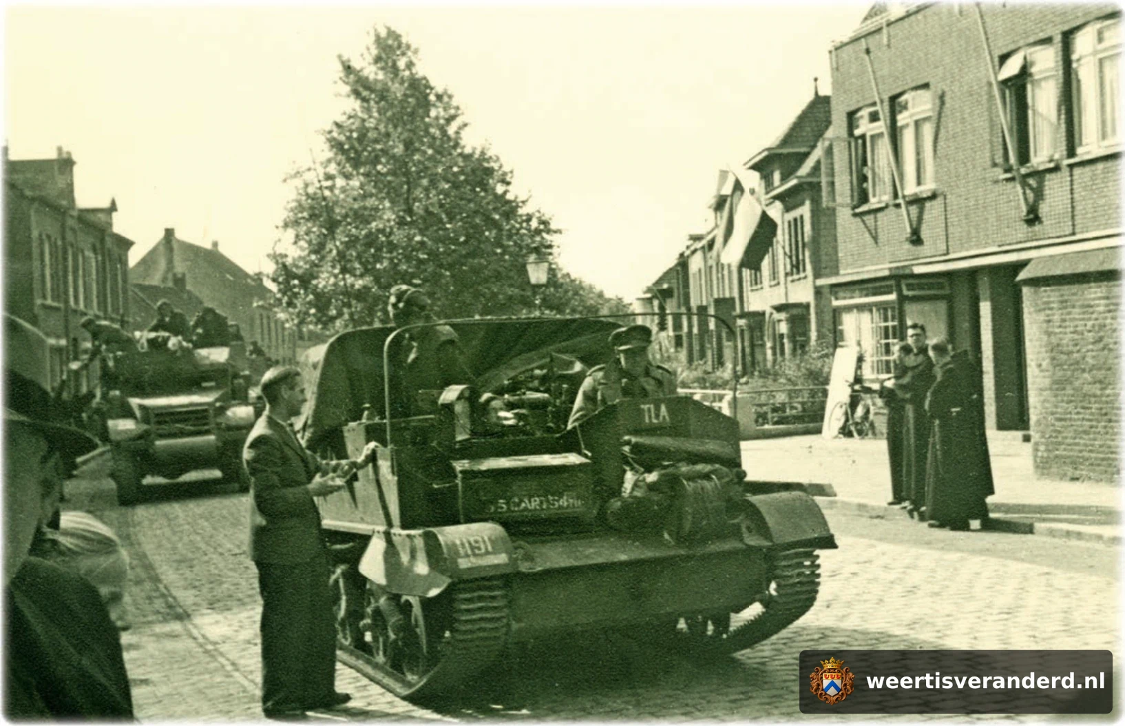 Carrier van de Royal Horse Artillery op de Biest
