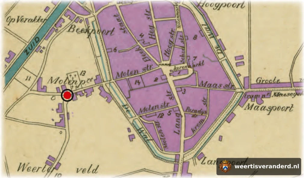 Plattegrond met de St.-Rumolduskapel