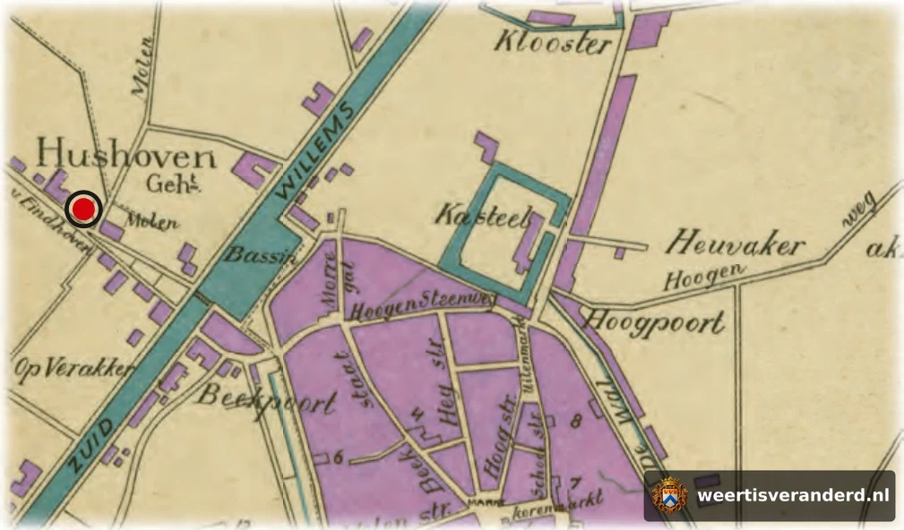 Plattegrond met de St.-Donatuskapel