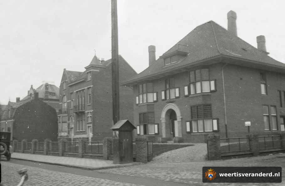 Villa Welters en herenhuizen aan de Biest (circa 1925)