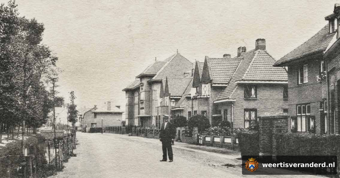 De Emmasingel vóór het dempen van de stadsgracht (1932)