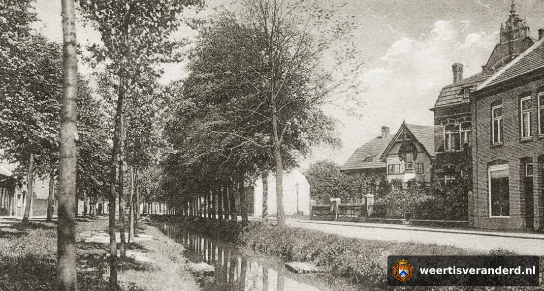Stadsgracht en huis Coenen-Houben aan de Emmasingel (1930)