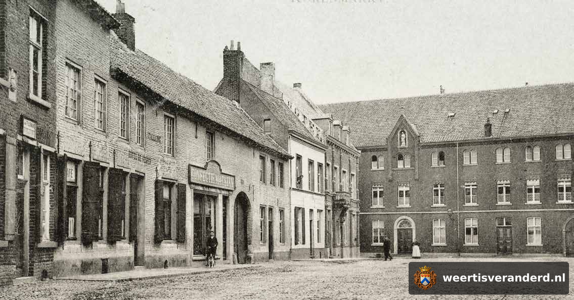 Hotels De Vesper en De Engel aan de Korenmarkt (1906)