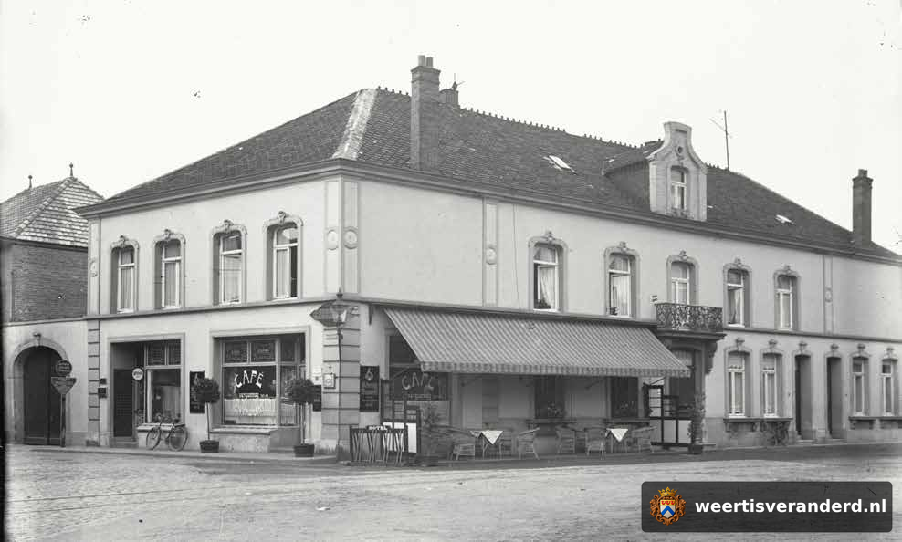 Café Juliana aan de Wilhelminasingel in 1929