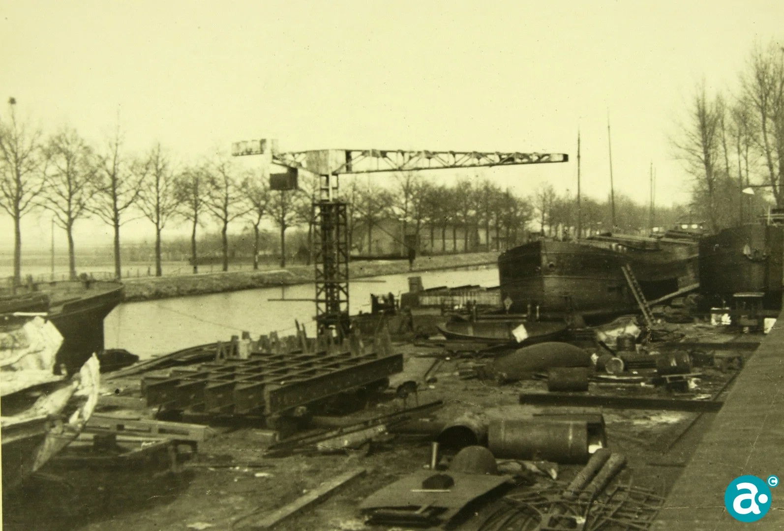 Schepen in aanbouw - GAW Beeldbank 4607