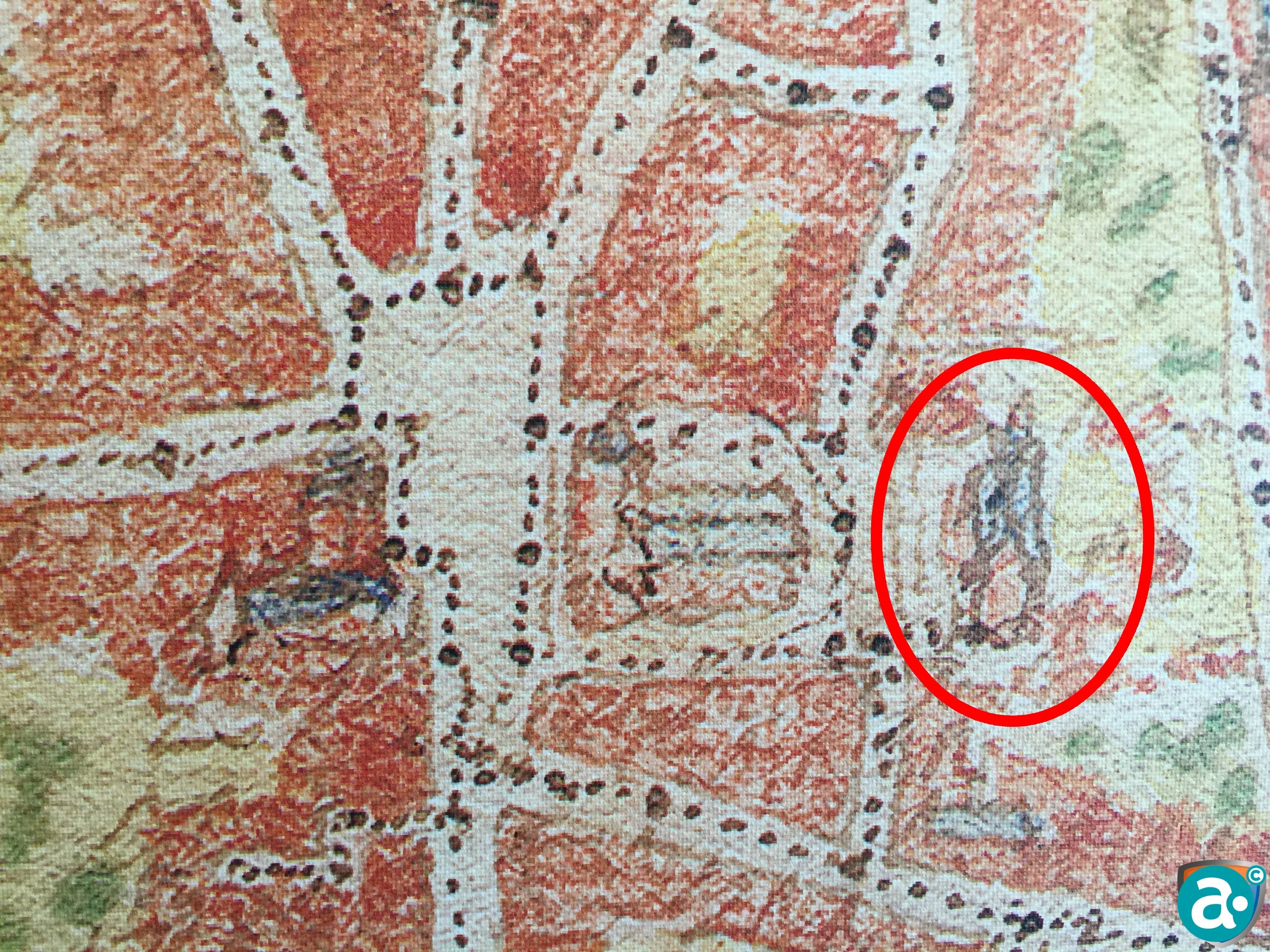 Detaill plattegrond Jacob van Deventer, rechts naast de Martinuskerk het verdwenen klooster.