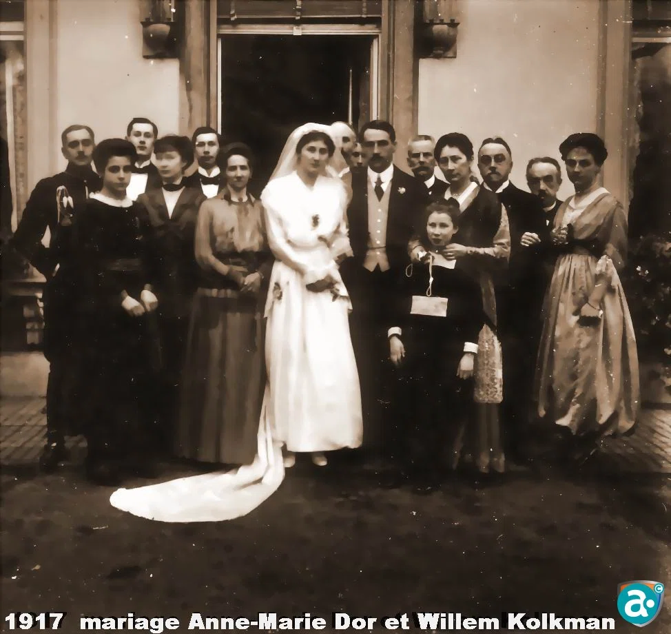 1917 - 05 Huwelijk Anne-Marie Dor met Willem Kolkman