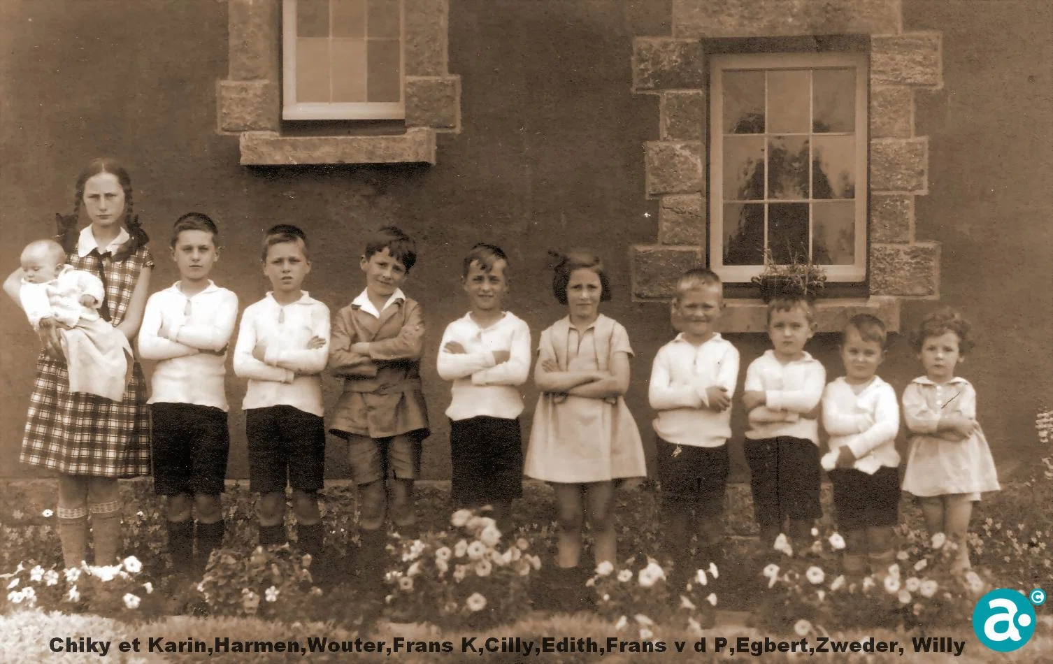 1927 - 05 3 enfants Kolkman, 7 v d Poll et Chiky