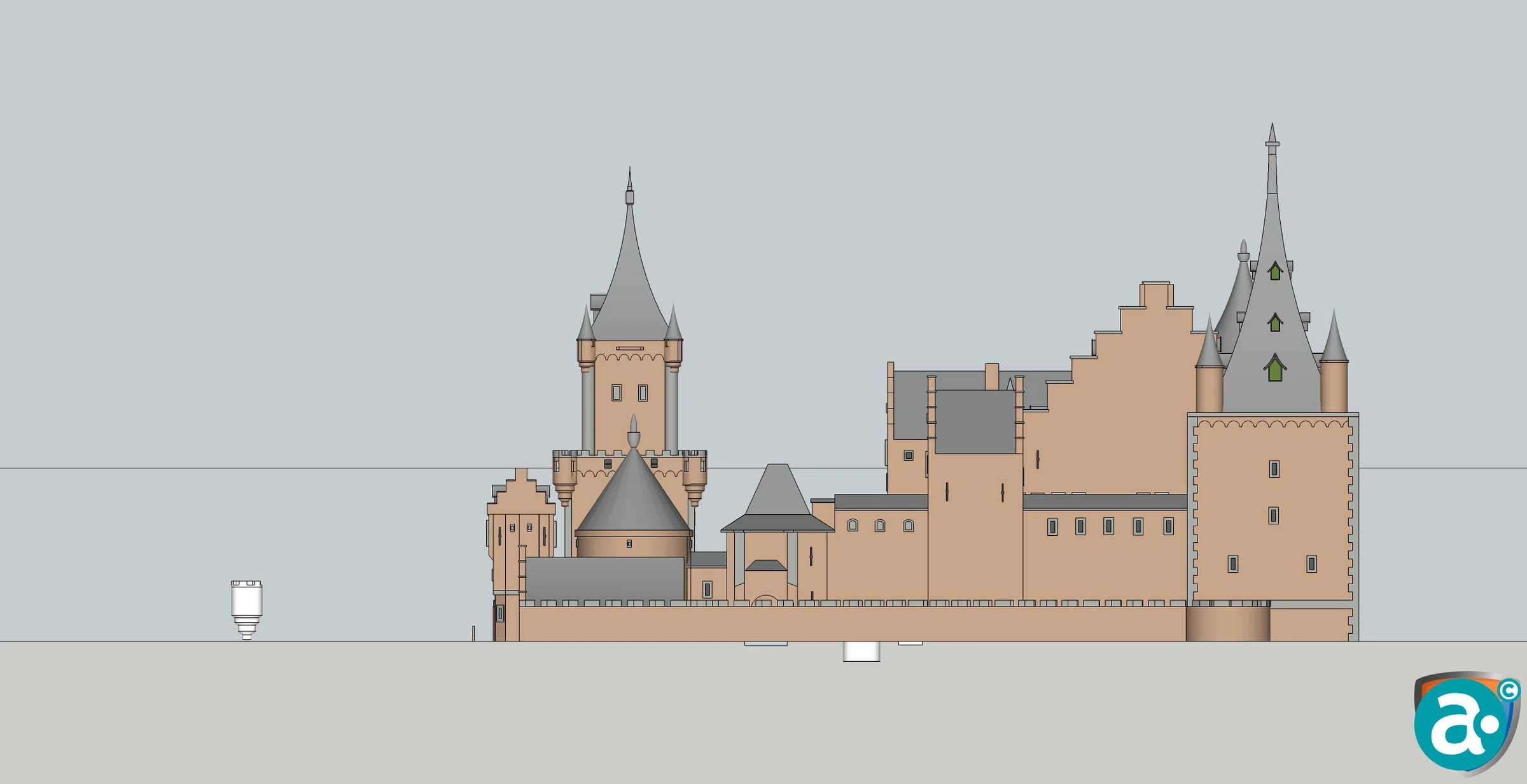 Het kasteel van Weert was een indrukwekkende waterburcht