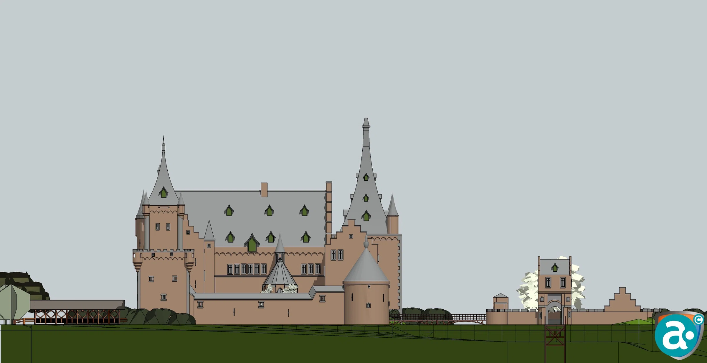 Het kasteel van Weert was een indrukwekkende waterburcht