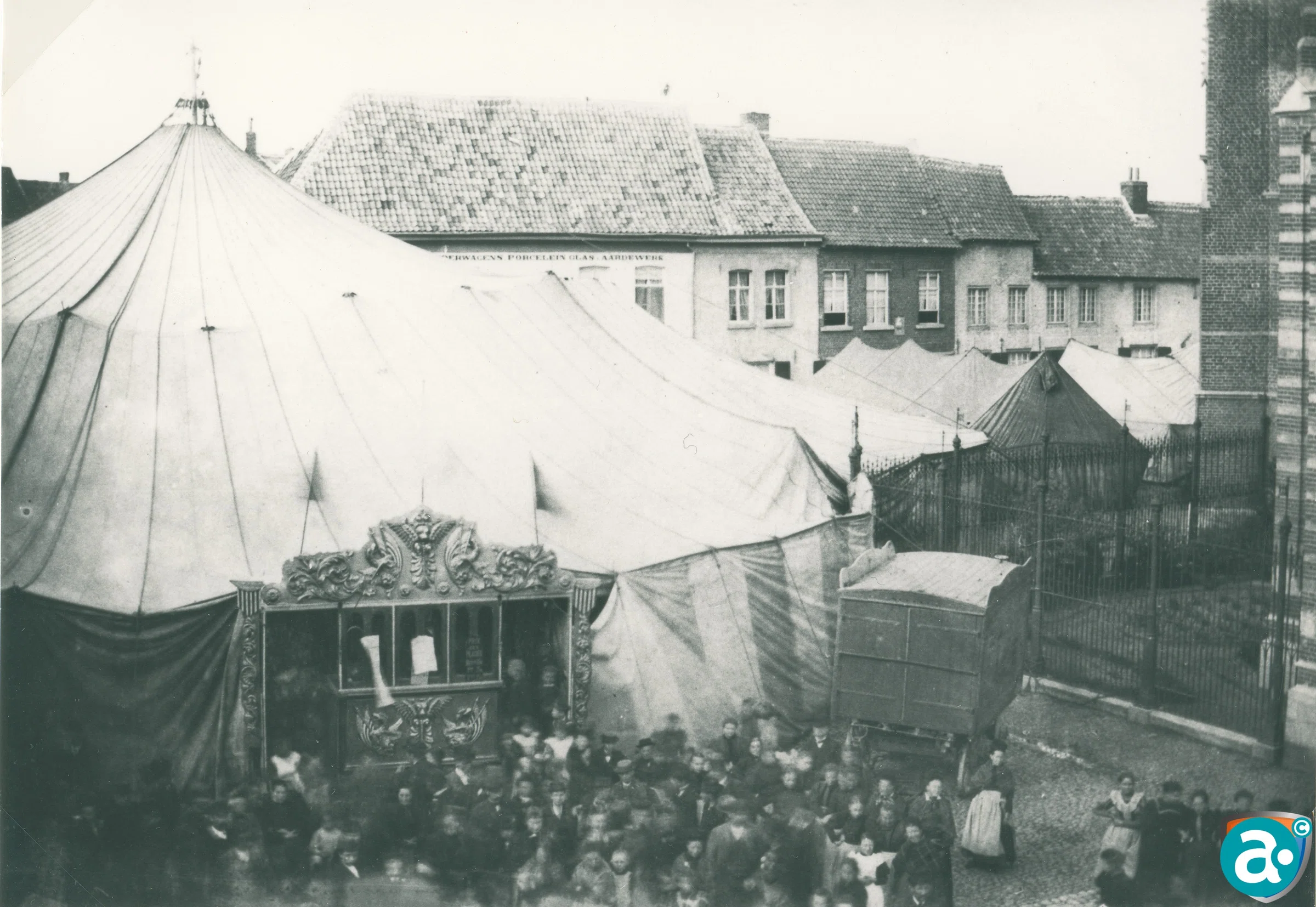 1897, De circustent stond op de Markt en Korenmarkt