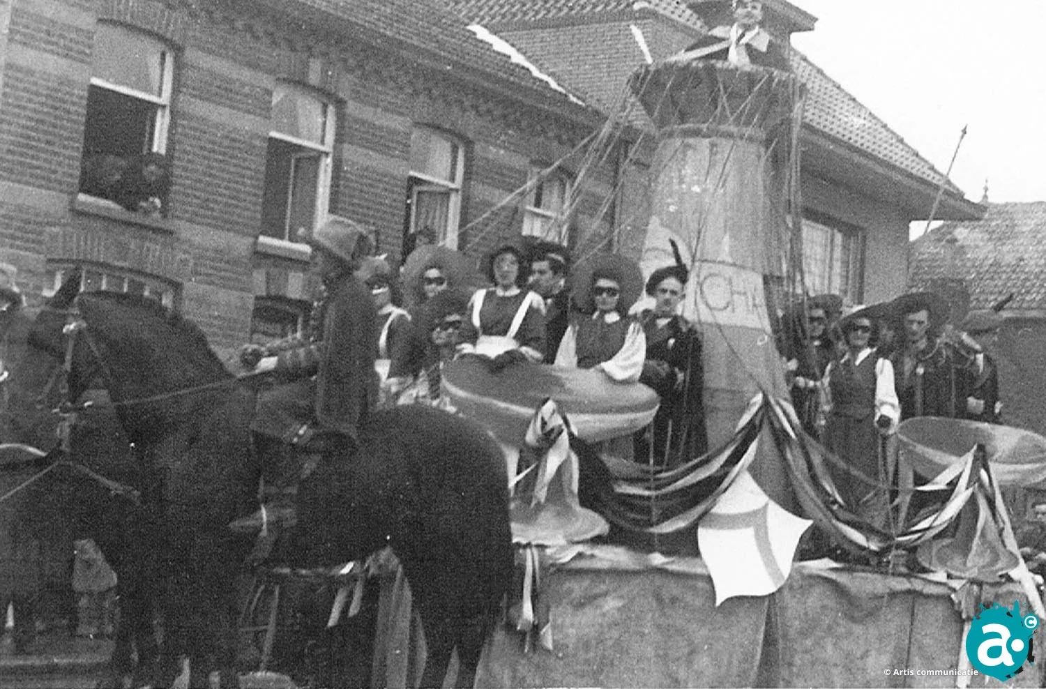 Prinsenwagen, optocht 1946.