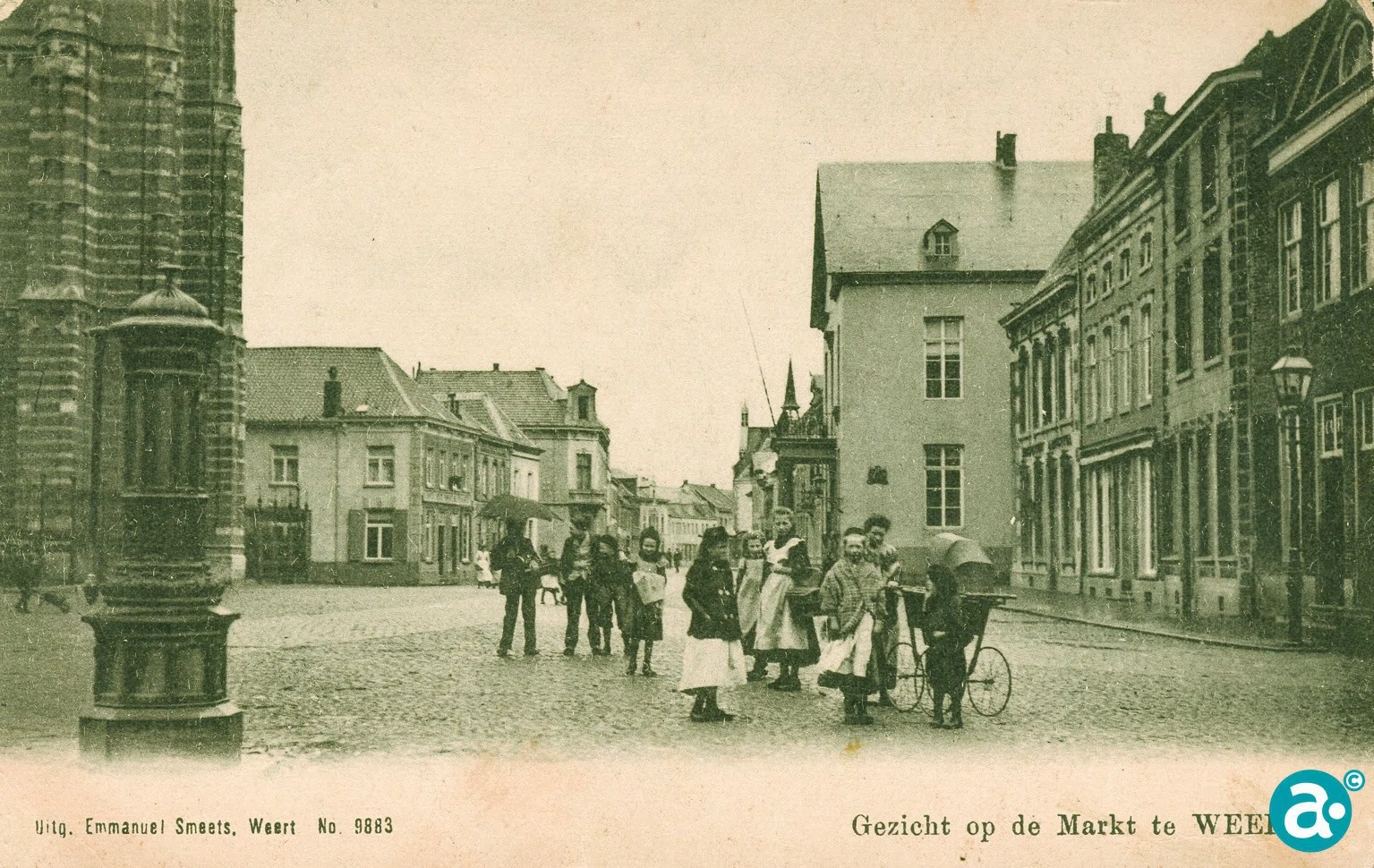 Markt met stadspomp Weert
