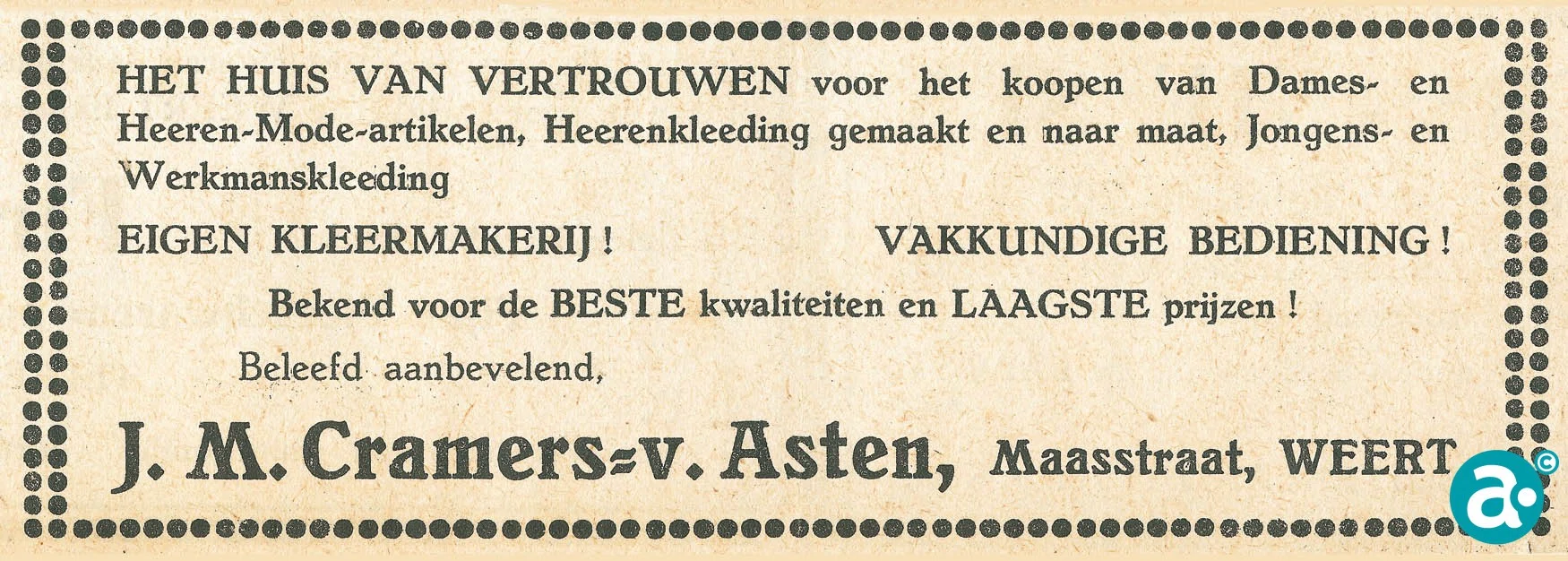 Modezaak Cramers-van Asten