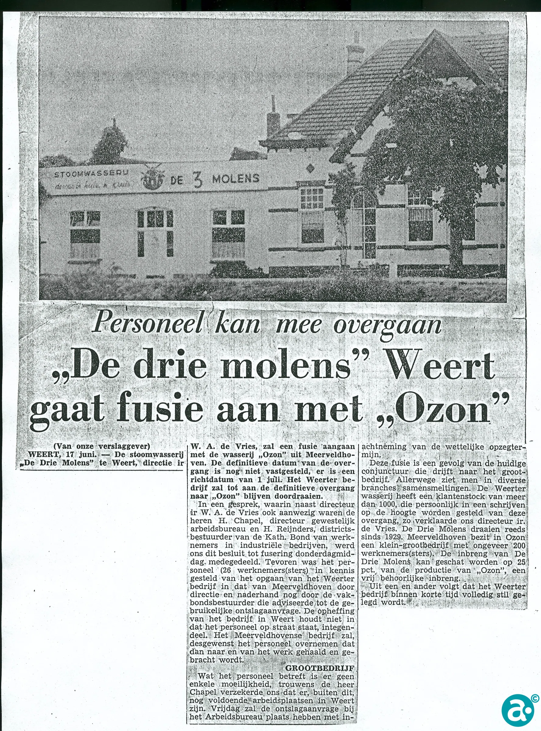 De drie molens stoomwasserij