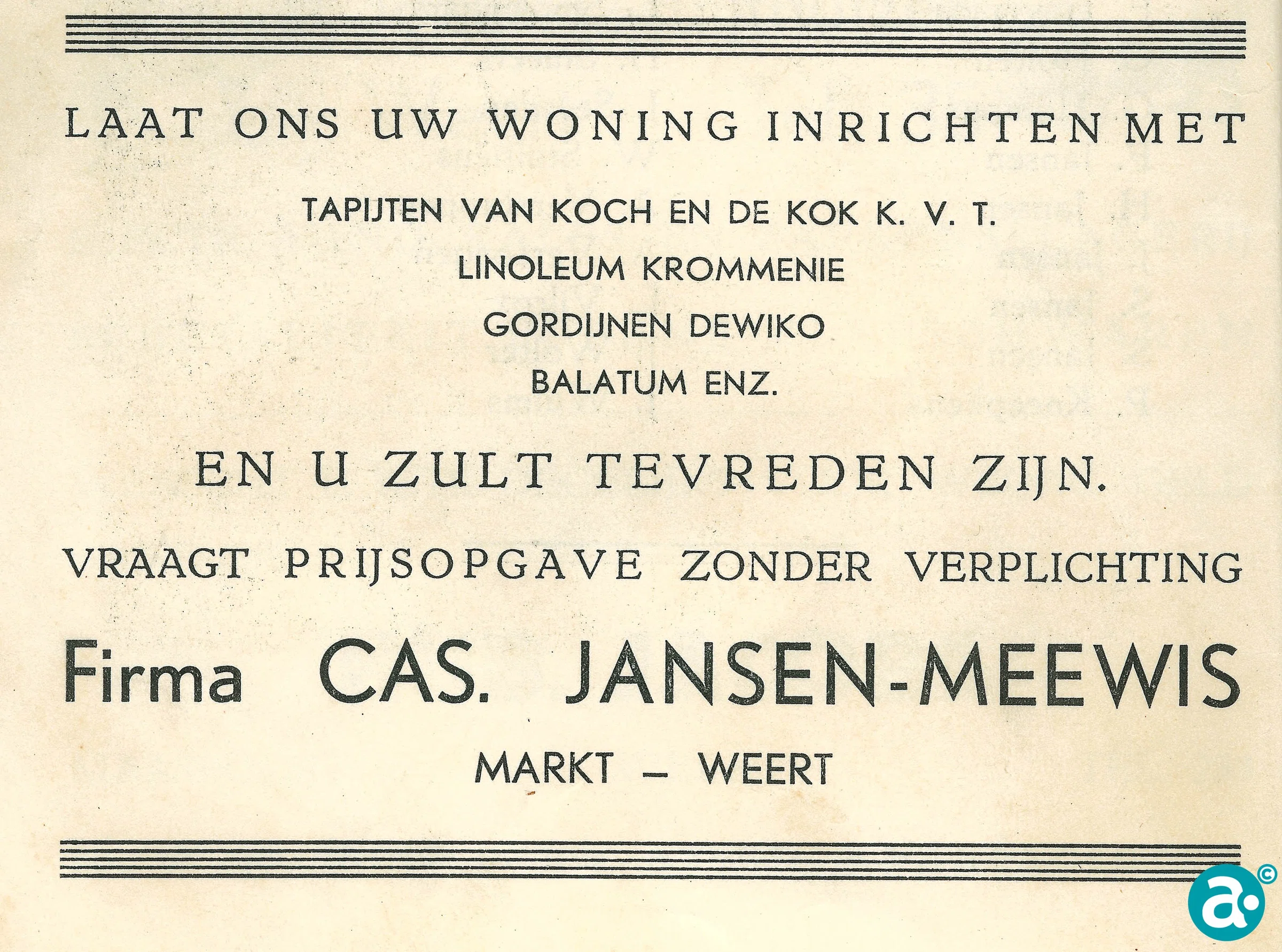 Cas Jansen manufacturewinkel
