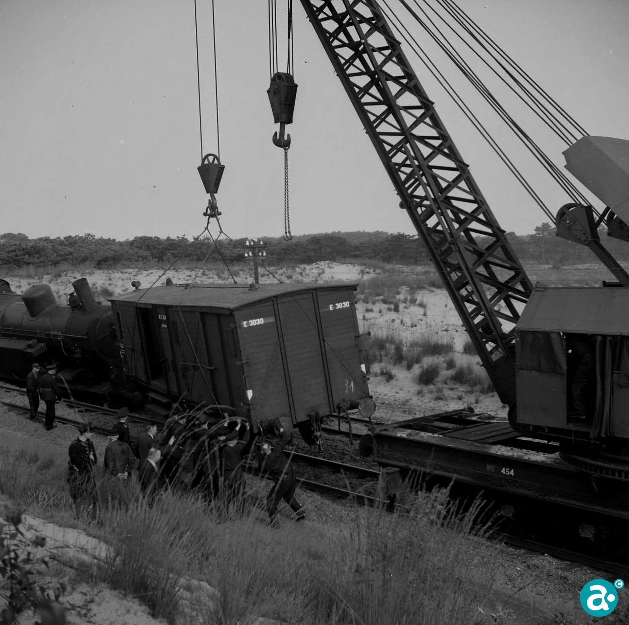 Ontsporing locomotief