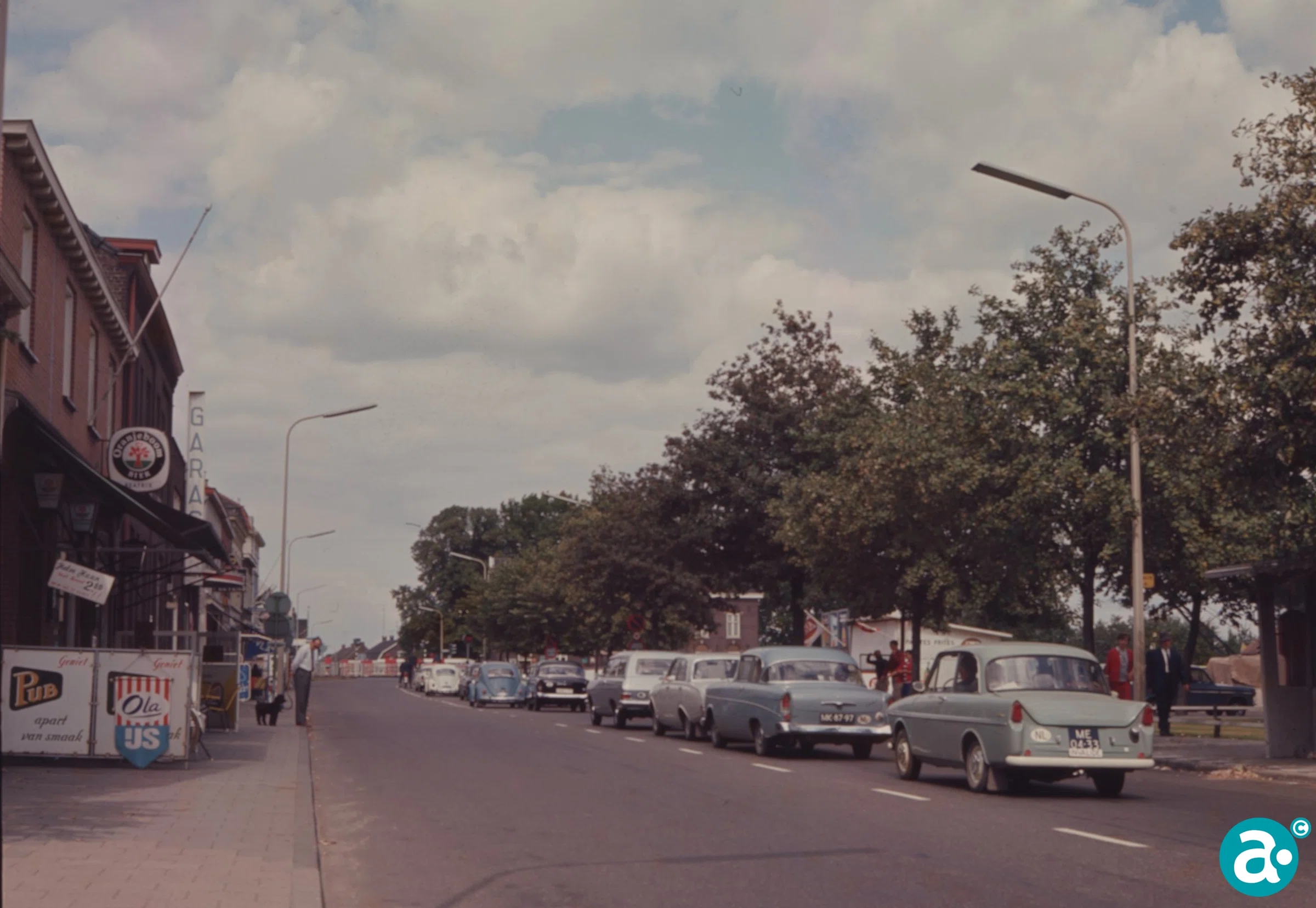 Wachten voor de stadsbrug