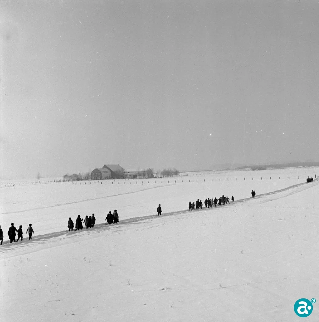 Groot Karelke in de sneeuw