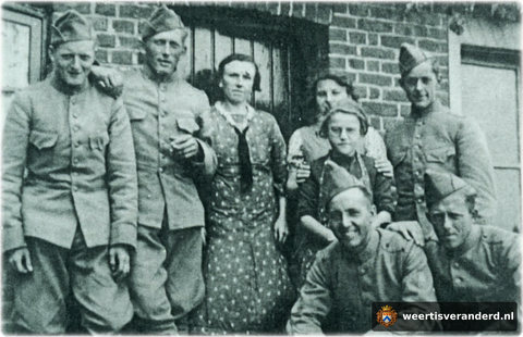 Militairen bij de familie Pleunis in Tungelroy