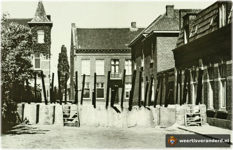 Betonversperringen in de Boermansstraat