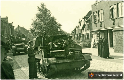 Carrier van de Royal Horse Artillery op de Biest