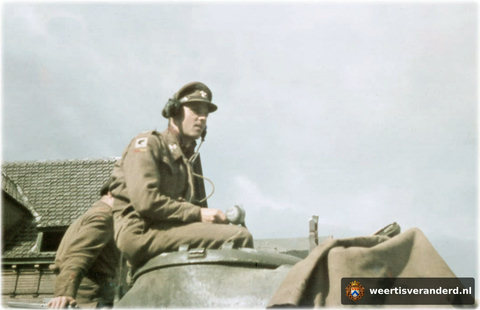 Een tankcommandant van de Zwarte Ratten