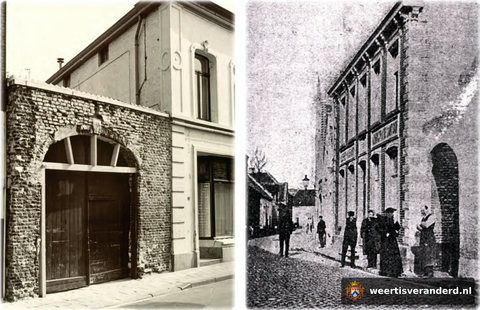 Kloosterpoort en pand De Roos aan de Beekstraat