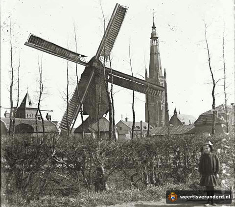 Binnenmolen, Bisschoppelijk College en Martinuskerk (1910)