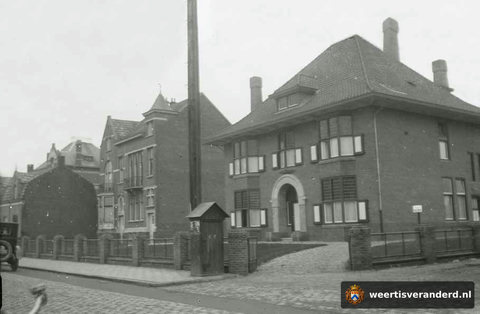 Villa Welters en herenhuizen aan de Biest (circa 1925)