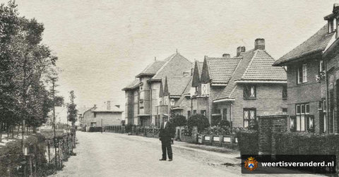 De Emmasingel vóór het dempen van de stadsgracht (1932)