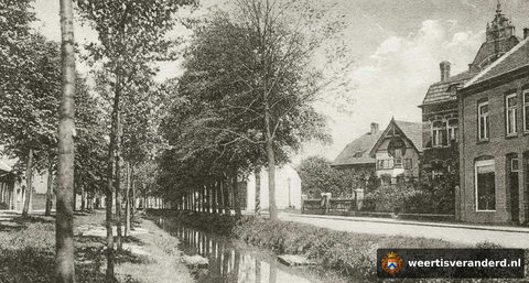 Stadsgracht en huis Coenen-Houben aan de Emmasingel (1930)