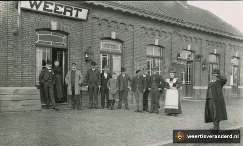 Het oude station van Weert (1900)