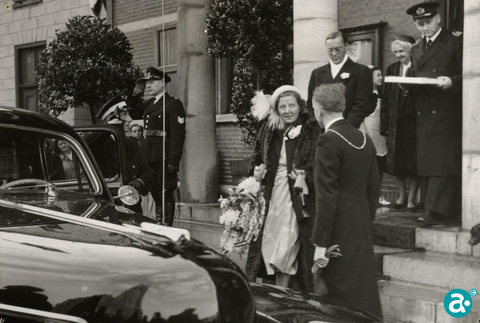 Koningin Juliana en prins Bernard in Weert in 1950 - GAW Beeldbank L1105