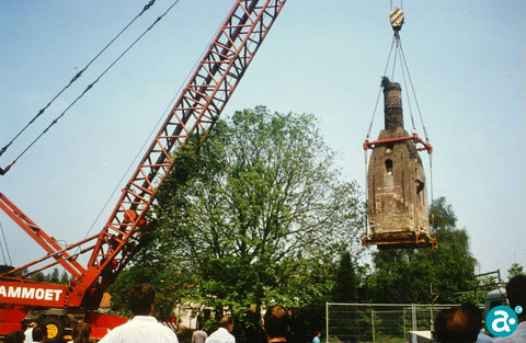 Kleipijpenoven verplaatst 1989 - GAW Beeldbank A5849
