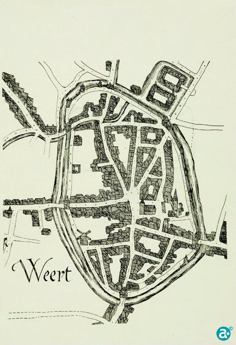 Morregat: Kaart Jacob van Deventer - GAW Beeldbank 8313 Fragment