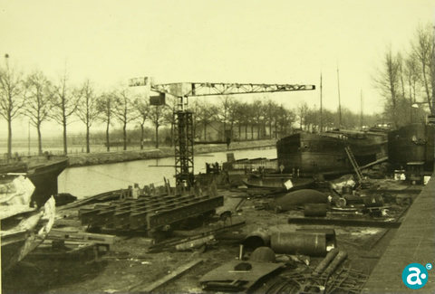 Schepen in aanbouw - GAW Beeldbank 4607