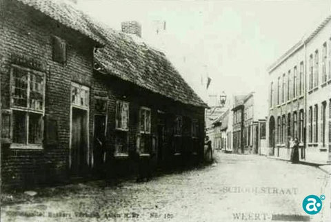 Schoolstraat richting
Oelemarkt ond 1900 -
GAW Beeldbank 1280.
