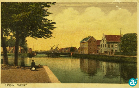 Bassin rond 1910 - GAW Beeldbank 2688