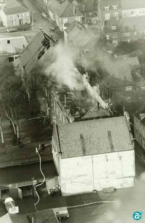 Bisschoppelijk College vanaf de St.-Martinustoren - GAW Beeldbank