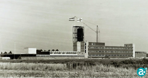 Finnbröd NV Industriekade nabij de haven bij Sluis 16 in de Zuid Willemsvaart 1962 - GAW Beeldbank 2900