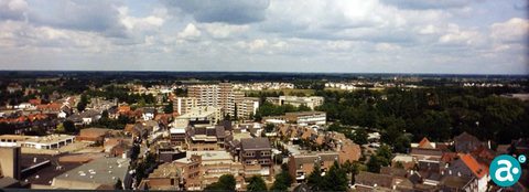 Zicht vanaf Martinustoren richting Hoogpoort - GAW Beeldbank RO.72
