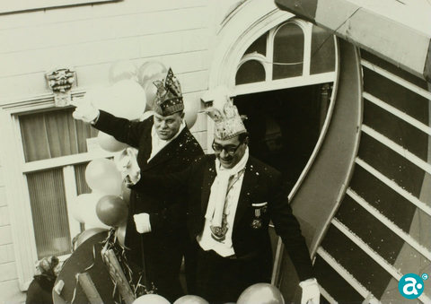 Rechts Vorst Jan tijdens optocht in 1963 - GAW Beeldbank A3238