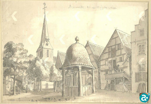Jan de Beijer gezicht op Bredevoort