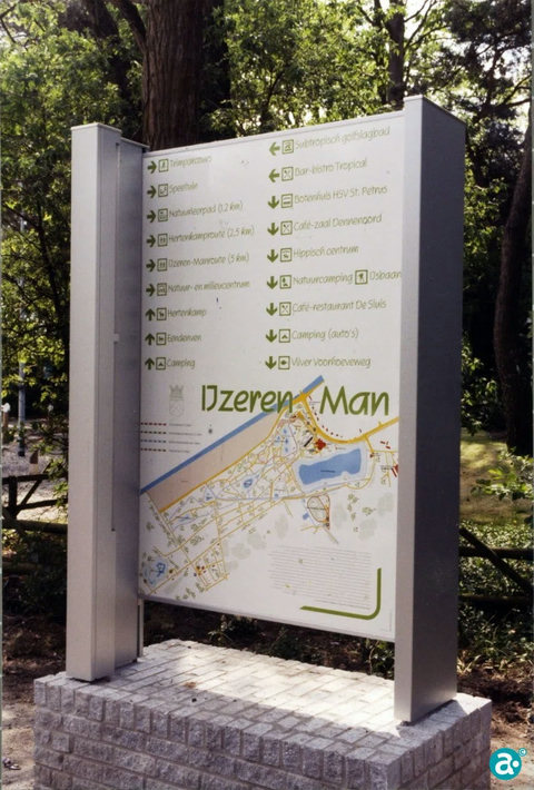 Informatiebord nabij IJzeren Man - GAW Beeldbank OBJECT1299
