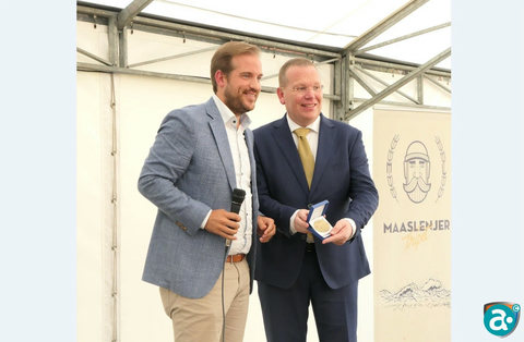 Europarlementariër Jeroen Lenaers (links) met dhr. Peter Korten (rechts)