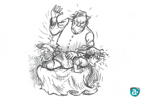 Tekening Jack Moonen. “Mójje mer rechs schriêve!”