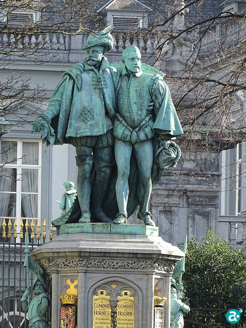Standbeeld Zavel te Brussel, graaf van Egmont en graaf van Horn